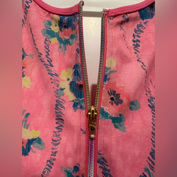 LoveShackFancy X Beach Riot Cheryl One Piece HINTS OF HIBISCUS - Picture 7 of 8